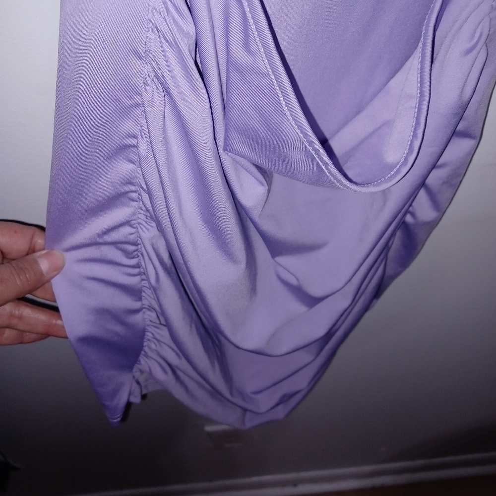 Lavender - Keyhole Chest- Midsection - Mini Dress - W Sz Small-4 - Picture 4 of 7
